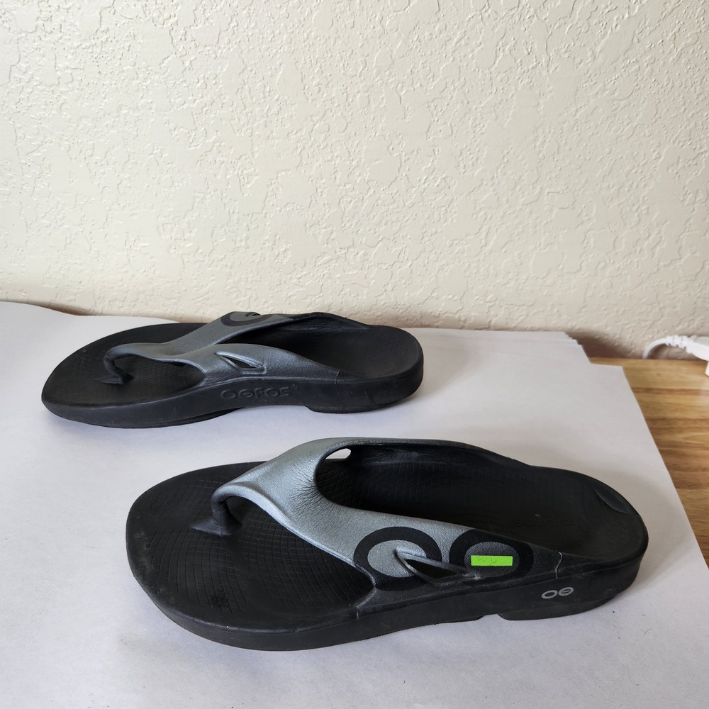 OOFOS OOriginal Sport Recovery Sandals Black Graphite Mens 11 Womens 13 EU 44